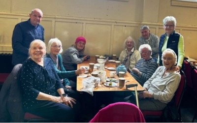 A group of our members at a table
